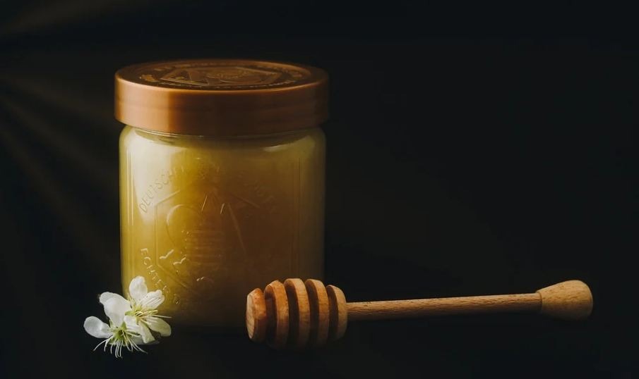 collected honey from beehives