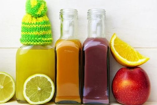 juices and fruit